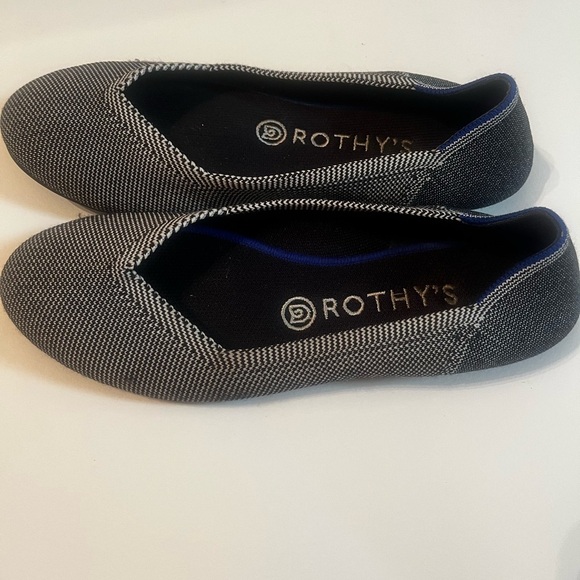 RETIRED Rothy's The Flat US 7.5 Cloud Grey Birdseye Luxury Ballet Flats - Picture 6 of 9